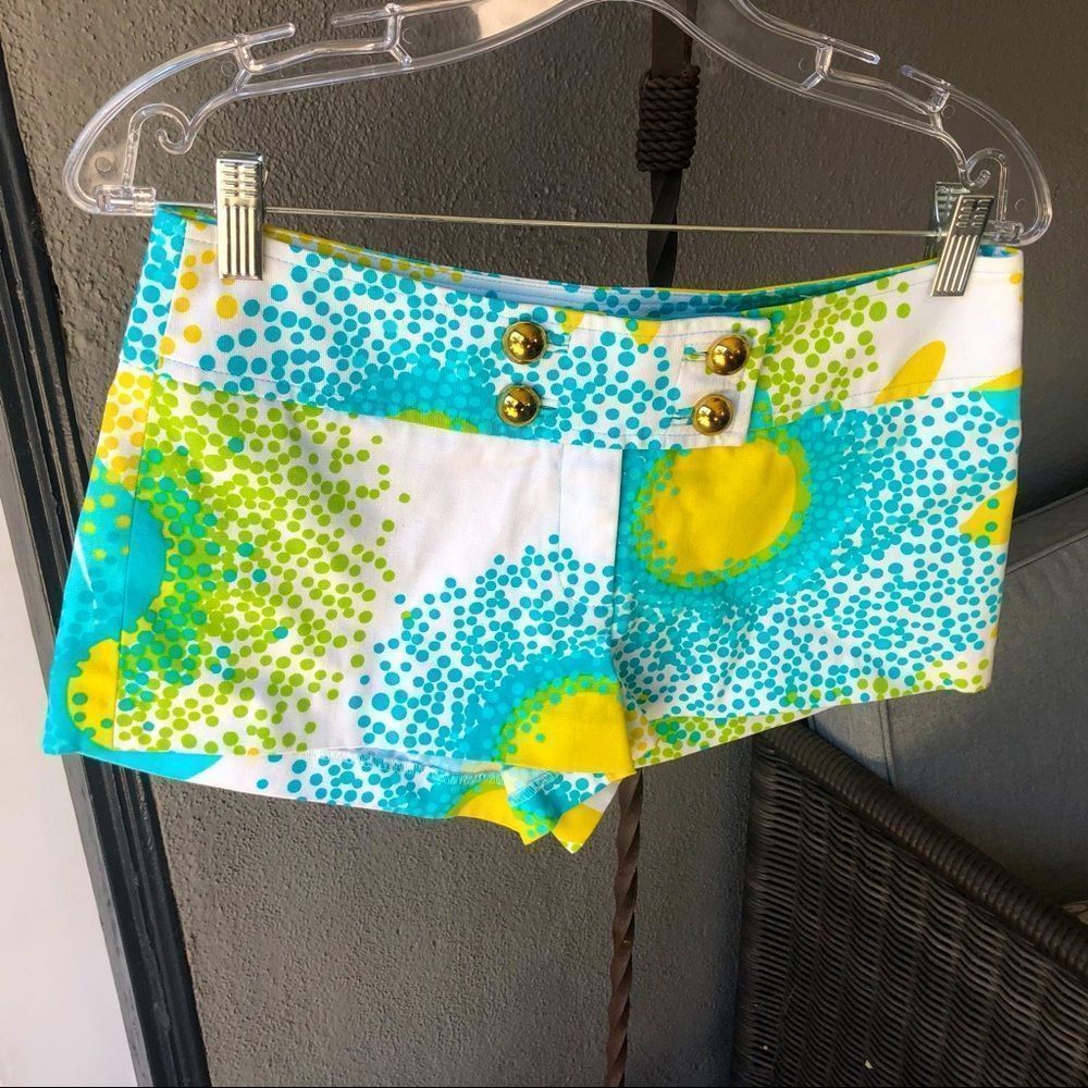 Kitson Milly of New York abstract print short shorts. New with tags! Size 4